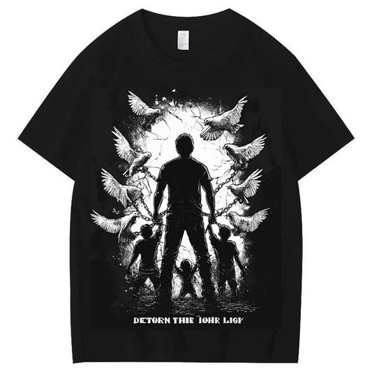 "DEFEND THEIR LIGHT"Against Pedophilia -Bold Statement Men's T-Shirt