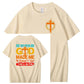 When God Made Me He Grinned  And Said This'll Be Fun Funny Pattern  Print 100%Cotton T-Shirt