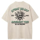 Spooky Island Cartoon Halloween Washed Cotton T-Shirt