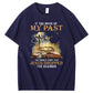 Bring Up My Past  You Should Know That  Pattern Print Crew Neck T-Shirt
