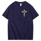 Faith Over Fear  Pattern Print 100%Cotton T-Shirt