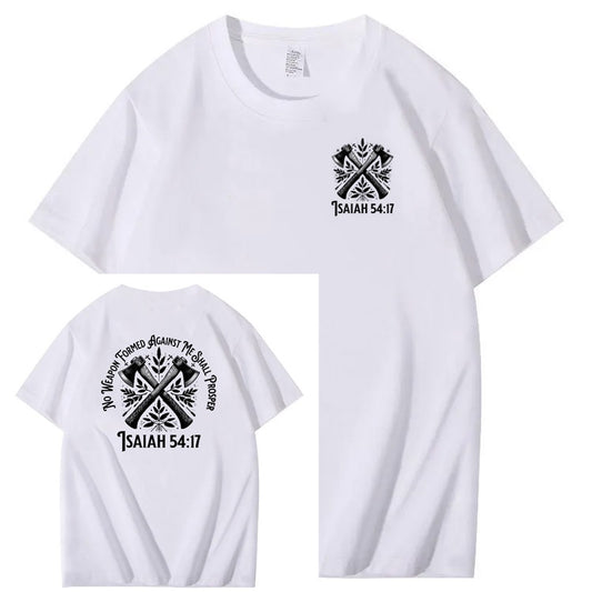 No Weapon Pattern Print Crew Neck T-Shirt