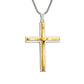 Vintage Casual Wave Cross Necklace 26345215TO