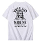 When God Made Me He Grinned And Said This'll Be Fun Jesus Pattern  Print 100%Cotton T-Shirt