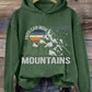 Women's Faith Can Move Mountains Hiking Printed Hooded Long Sleeve Sweatshirt