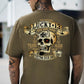 LUCKY THIRTEEN Skull Black Print T-shirt