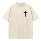 White God All Things Are Possible  Washed And Distressed Pattern Crew Neck T-Shirt