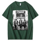 Straight  Outta  Nightmares  Pattern  Print 100%Cotton T-Shirt