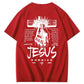 Jesus Forgive Pattern Print 100%Cotton T-Shirt