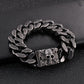 Coutureaura Skull Clasp Cuban Bracelet