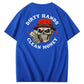 Dirty Hands Clean Money  Pattern Print 100%Cotton T-Shirt