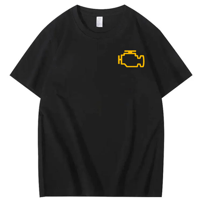 Check Engine Light T-Shirt classic Fabric Menswear