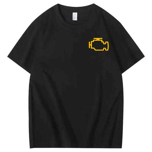 Check Engine Light T-Shirt classic Fabric Menswear