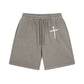 Nails Cross Pattern Print Craft Shorts Pants