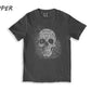 Halloween Shirt, Skull T shirt, Unisex T-shirt, Women's T-shirt, Spider Shirt, Retro T-shirt, 100% Cotton