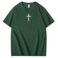 Jesus Is Being Pattern Crew Neck T-Shirt