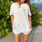 T-shirt med rund hals og "Guds planer for dit mønster"