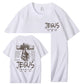 Jesus Forgive Pattern Print 100%Cotton T-Shirt
