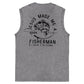 Jesus Made Me A Fisherman  Pattern Sleeveless Cotton Washed Printed Loose Vest