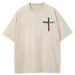 Stand For The Flag Kneel For The Cross 4th Of July Washed T-Shirt