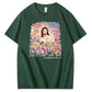 Every Knee Shall T-shirt med rund hals og sløjfemønster