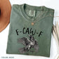 Comfort Colors F-Caw-F T-Shirt, Raven Crow Gift, Casual Letter Print Short Sleeve Tee