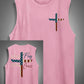 Stand For The Flag Kneel For The Cross 4th Of July Print Cotton Sleeveless Tank Tops