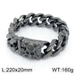 Coutureaura Skull Clasp Cuban Bracelet