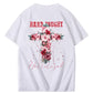 Hard Fought Pattern Print Crew Neck T-Shirt
