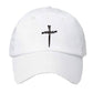 Christian Cross Pattern Washed And Distressed Hats