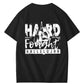 Hard Fonght Hallelujah Jesus Christian Faith Art Pattern Print T-Shirt