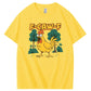 F-Caw-F Crazy Shock Chicken Pattern100% Cotton T-Shirt