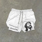Gym God Has My Back 2-i-1 træningsshorts
