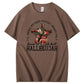 Been Through Hell HALLELUJAH Pattern Print Crew Neck T-Shirt