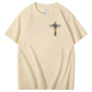 Faith Over Fear  Pattern Print 100%Cotton T-Shirt