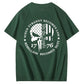 We Are People 1776 Skull Pattern Print 100%Cotton T-Shirt