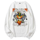 Hallloween  Scary Godmother   Pattern 100% 300g CottonCrew Neck Sweatshirt