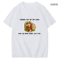 Coming Out Of My Cave And I've Been Doing Just Fine Jessus Art Pattern Print T-Shirt