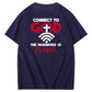 Connect To God The Password is Pattern  Print 100%Cotton T-Shirt
