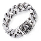Coutureaura Skull Clasp Cuban Bracelet