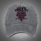 I Hate Being Sexy But I'm A Chubby Bearded Man So I Can't Help It Pattern Washed Hats