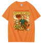 I Freaking Love Summerween Funny Pattern  Print 100%Cotton T-Shirt