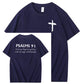 Salmernes 91 Mønster 100 & Bomuldsprint T-shirt