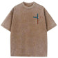 Stand For The Flag Kneel For The Cross 4th Of July Washed T-Shirt