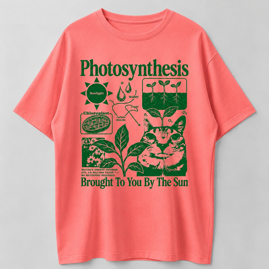 Photosynthesis Cat Shirt, Funny Science Cat Tee, Plant Lover Gift
