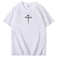 There Is Power In The Name Of Jesus Pattern Print T-Shirt