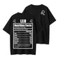 S–5XL Black Zodiac Constellation Graphic Breathable T-Shirt