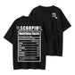 S–5XL Black Zodiac Constellation Graphic Breathable T-Shirt