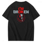 I'm Broken Skull Smile Pattern 100% Cotton T-Shirt