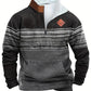Men's Ethnic Pattern Zip Up Fleece Sweatshirt F